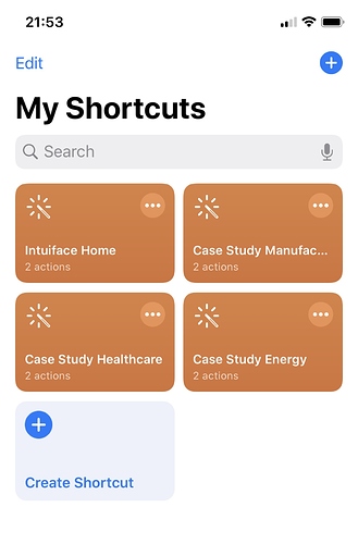 Shortcuts